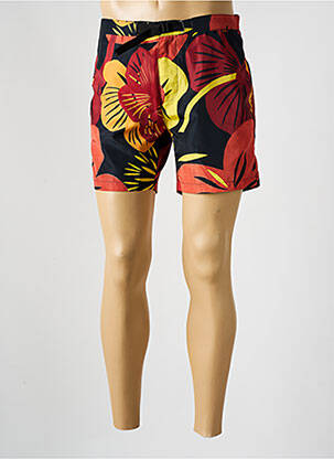 Short de bain imprimé fantaisie orange SCOTCH & SODA homme