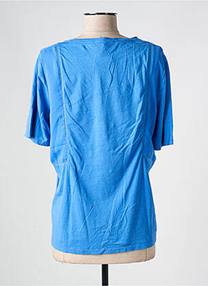 T-shirt stretch manches courtes bleu MAISON SCOTCH femme