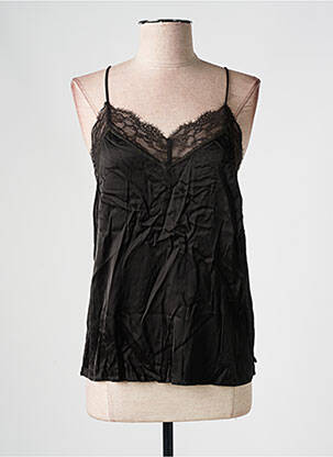 Top stretch fines bretelles noir SCOTCH & SODA femme