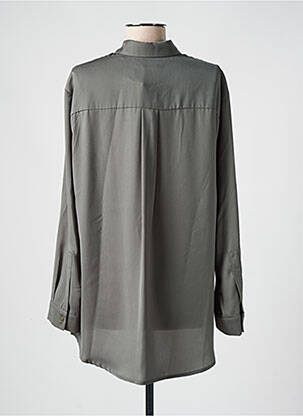 Chemisier coupe droite manches longues gris ANDAM femme