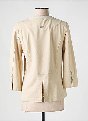 Veste casual coupe cintrée beige DISMERO femme