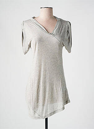 Tunique manches courtes col v gris MAX MARA femme