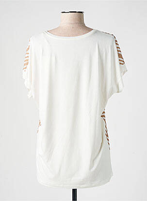 T-shirt imprimé fantaisie manches courtes blanc TONI femme