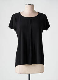 T-shirt stretch manches courtes noir ANDAMIO femme