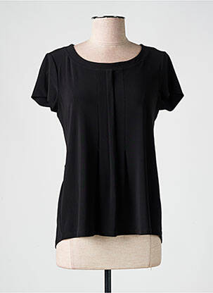 T-shirt stretch manches courtes noir ANDAMIO femme