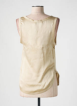 Débardeur coupe droite sans manche beige MAX MARA femme