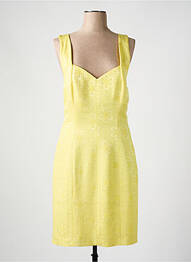 Robe mi-longue sans manche sans manche jaune ELECTRE femme
