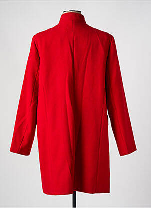 Manteau long coupe cintrée sans capuche rouge ANDAMIO femme