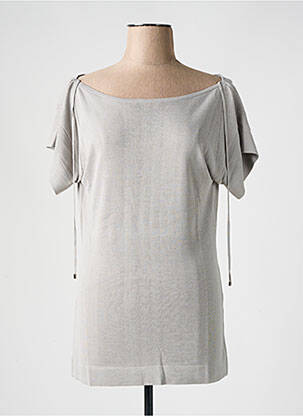T-shirt coupe cintrée manches courtes gris TAVIANI femme