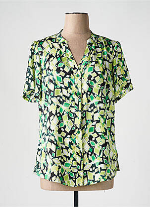 Chemisier manches courtes manches courtes vert B DE BREL femme