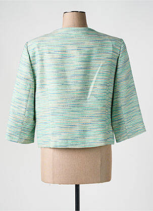 Veste casual col rond vert ANDAMIO femme