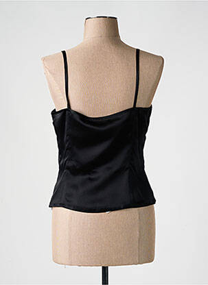 Top coupe cintrée sans manche noir VICENTE ROMEO femme