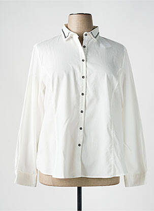 Chemisier coupe droite manches longues blanc DISMERO femme