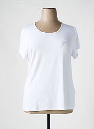 T-shirt stretch manches courtes blanc BUGARRI femme