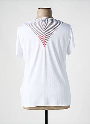 T-shirt stretch manches courtes blanc BUGARRI femme