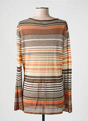 Gilet manches longues marron DISMERO pour femme seconde vue