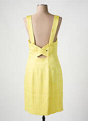 Robe mi-longue jaune ELECTRE pour femme seconde vue