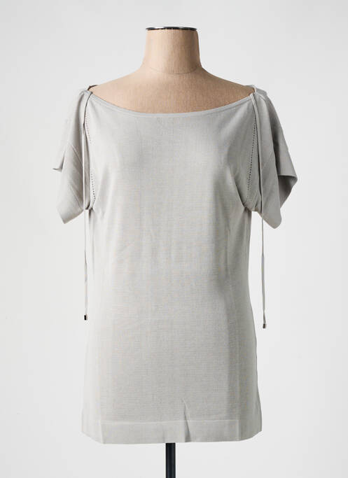 T-shirt coupe cintrée manches courtes gris TAVIANI femme