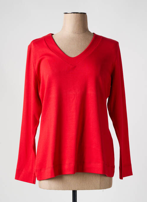 T-shirt manches longues manches longues rouge DISMERO femme