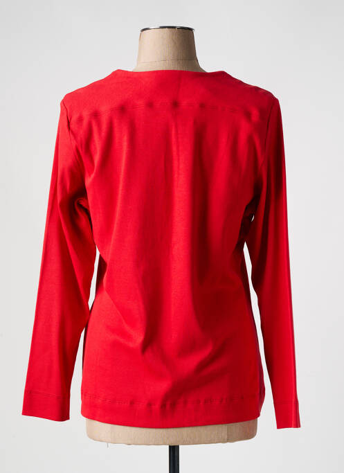 T-shirt manches longues manches longues rouge DISMERO femme