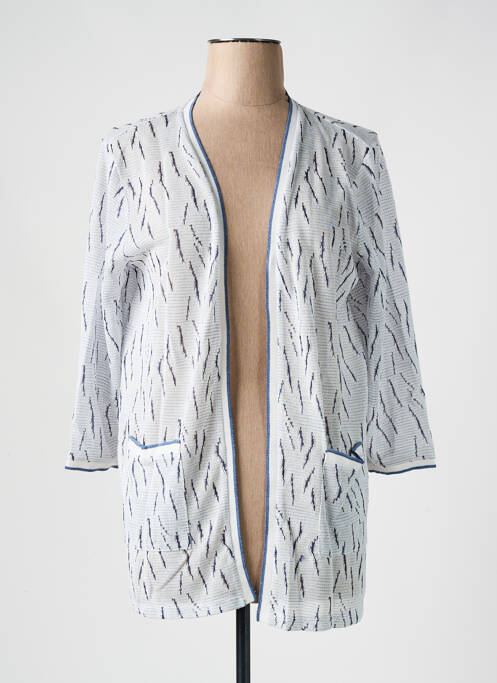 Gilet manches longues bleu ANDAMIO femme