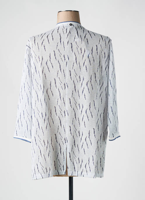 Gilet manches longues bleu ANDAMIO femme