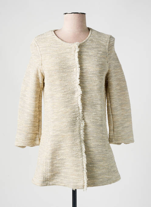 Veste casual beige DISMERO pour femme