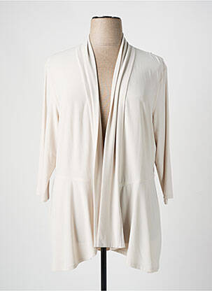 Gilet manches longues manches 3/4 beige FRANK LYMAN femme