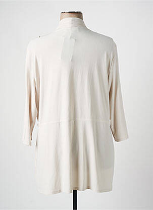 Gilet manches longues manches 3/4 beige FRANK LYMAN femme