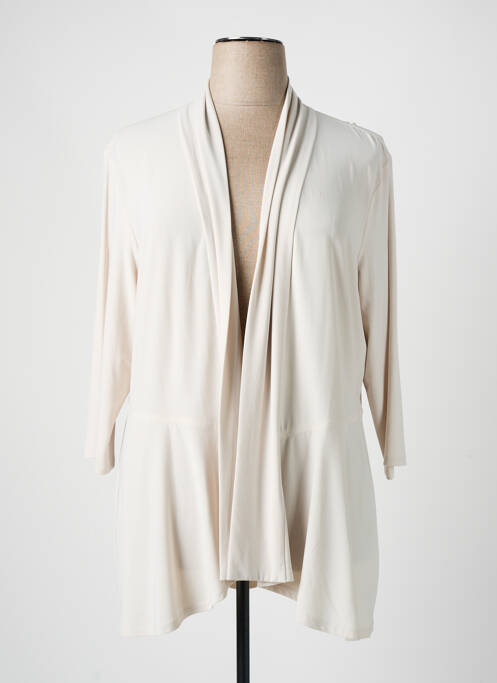 Gilet manches longues beige FRANK LYMAN pour femme