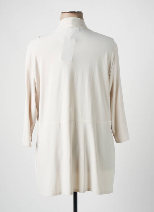 Gilet manches longues beige FRANK LYMAN pour femme