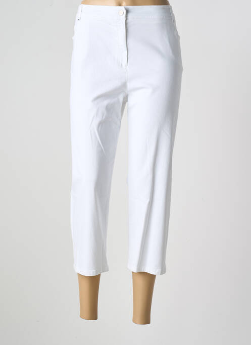 Pantacourt blanc PAUSE CAFE pour femme