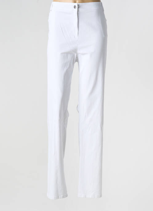 Pantalon droit blanc PAUSE CAFE pour femme