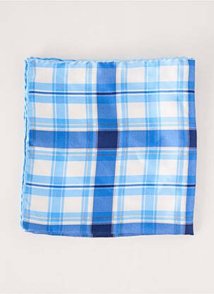 Foulard effet matière satinée bleu BREUER homme