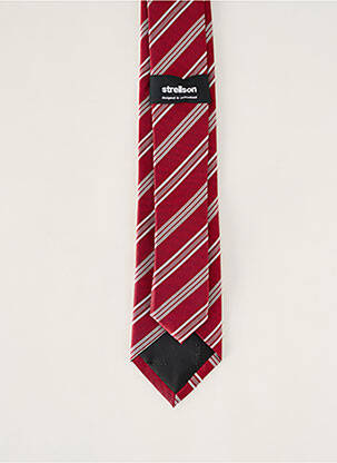 Cravate imprimé rayures rouge STRELLSON homme