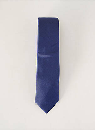Cravate effet matière satinée bleu STRELLSON homme