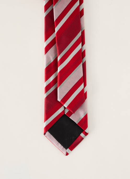 Cravate imprimé rayures rouge STRELLSON homme