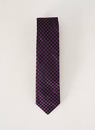 Cravate effet matière satinée violet STRELLSON homme
