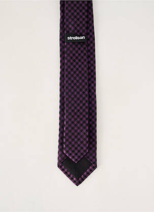 Cravate effet matière satinée violet STRELLSON homme