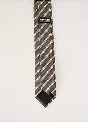 Cravate effet matière satinée beige STRELLSON homme