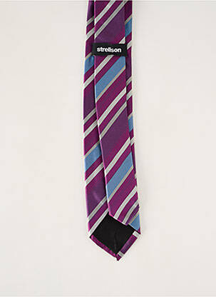 Cravate imprimé rayures violet STRELLSON homme