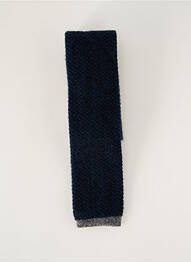 Cravate maintien élastique bleu BREUER homme