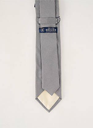 Cravate effet matière satinée gris BREUER homme