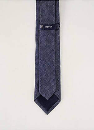 Cravate effet matière satinée bleu BREUER homme