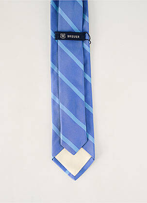 Cravate imprimé rayures bleu BREUER homme