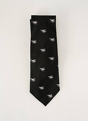 Cravate effet matière satinée noir RALPH LAUREN homme