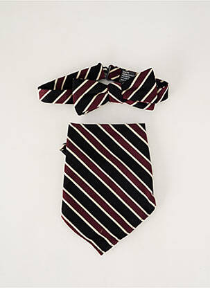 Noeud papillon imprimé rayures noir SELECTED homme