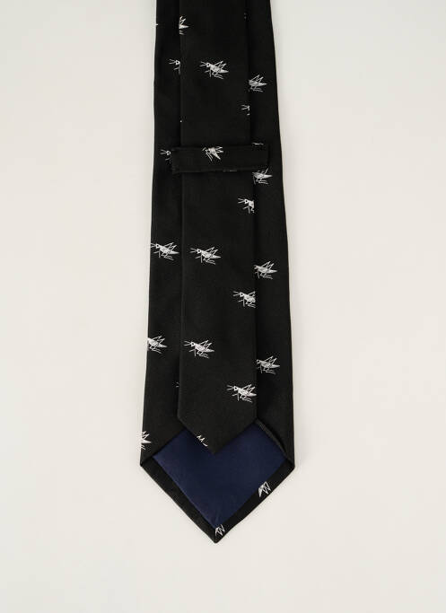 Cravate effet matière satinée noir RALPH LAUREN homme