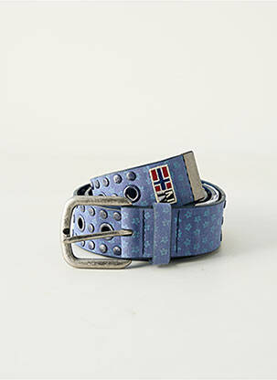 Ceinture effet matière satinée bleu NAPAPIJRI femme