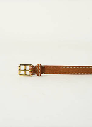 Ceinture effet matière satinée marron RALPH LAUREN femme